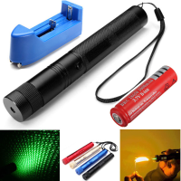 Burning Laser 303 Green Laser Pointer+light Star Cap 532nm 5mw