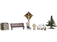 Busch 1148 H0 Wegkruis met accessoires