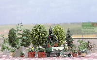 Busch 1211 H0 bloem  en plantenbakken Bouwpakket