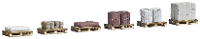 Busch 1813 H0 6 pallets met bouwmateriaal Bouwpakket