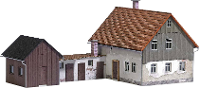 Busch 1909 H0 Woonhuis met aanbouw