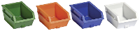 Busch 7752 H0 4 afneembare containers 1,5 m3 Kant en klaar model