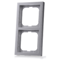 Busch Jaeger 2CKA001754A4302 Frame Frame 2 voudig Future lineair Witaluminium (RAL 9006), Aluminium 1 stuk(s)