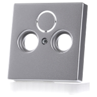 Busch Jaeger 2CKA001724A4262 Aansluitdoos voor satellietschotel Afdekking Aluminium, Witaluminium (RAL 9006) 1 stuk(s)