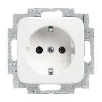 Busch Jaeger 20 EUC 214 Wandcontactdoos Inzetstuk Reflex SI, Reflex SI Lineair Zuiver wit (RAL 9010), Alpine wit 1 stuk(s)