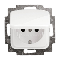 Busch Jaeger 20 EUK 214 Wandcontactdoos Inzetstuk Reflex SI, Reflex SI Lineair Zuiver wit (RAL 9010), Alpine wit 1 stuk(s)