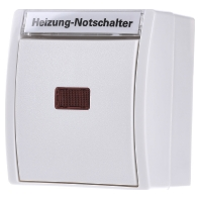 Busch Jaeger 2601/2 SKWNH 54 Ocean (opbouw) Verwarmingsnoodschakelaar spatwaterdicht Wit