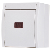 Busch Jaeger 2601/6 SKW 54 Ocean (opbouw) Wisselschakelaar spatwaterdicht Wit