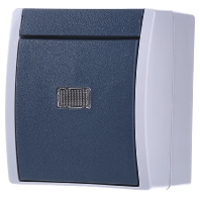 Busch Jaeger 2601/6 WGL 53 Ocean (opbouw) Wisselschakelaar spatwaterdicht Blauw, Groen