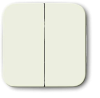 Busch Jaeger 2CKA001434A0430 Serietoets Afdekking Crème wit, Parel wit 1 stuk(s)