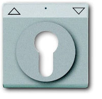 Busch Jaeger 2CKA001710A3662 Sleutelschakelaar, Sleuteltoets Afdekking Future lineair Witaluminium (RAL 9006), Aluminium 1 stuk(s)