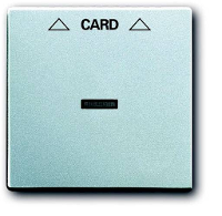 Busch Jaeger 2CKA001710A3670 Kaart schakelaar Afdekking Future lineair Aluminium, Witaluminium (RAL 9006) 1 stuk(s)