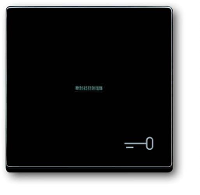 Busch Jaeger 2CKA001751A2933 Wipschakelaar sleutel Afdekking Busch axcent, Carat, Future lineair Antraciet, Zwart grijs 1 stuk(s)