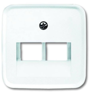 Busch Jaeger 2CKA001753A8402 UAE , IAE , ISDN contactdoos Afdekking Wit, Zuiver wit (RAL 9010) 1 stuk(s)