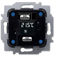 Busch Jaeger Inzetstuk Temperatuurregelaar free@home Zwart 2CKA006200A0051