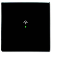 Busch Jaeger 2CKA006220A0035 Wipschakelaar licht Afdekking 1 voudig free@home Antraciet, Zwart grijs 1 stuk(s)