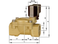 Busch Jost Mechanisch bedienbaar pneumatisch ventiel 8240100.9101.23050 230 V/AC G 3/8 Nominale breedte 10 mm In rust gesloten 1 stuks