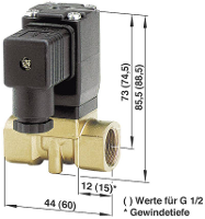 Busch Jost Mechanisch bedienbaar pneumatisch ventiel 8253000.8001.02400 24 V/DC G 1/4 Nominale breedte 10 mm In rust gesloten 1 stuks