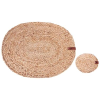 BUSHYLARK   Set van 12 placemats en onderzetters   Natuurlijk   Jute