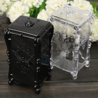 Butterfly Roses Makeup Cosmetic Storage Case Container Organizer