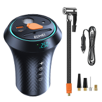 BUWEI 2 in 1 draagbare luchtpomp cupverlenger autobatterij oplader bandenpomp luchtcompressor auto opladerpomp snel opla