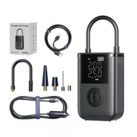 Draagbare Digitale Luchtpomp 150 PSI 3600 mAh Bandenspanningsopblaasdingsmet Auto Stop Oplader Powerbank USB uitgang Typ