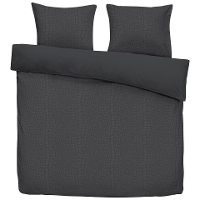 Leen Bakker   Dekbedovertrek Cozy Contour   Antraciet   200x220 Cm   Polyester   Grijs