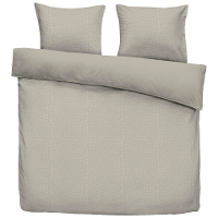Leen Bakker   Dekbedovertrek Cozy Contour   Zand   200x220 Cm   Polyester   Grijs#Beige