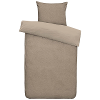 Leen Bakker   Dekbedovertrek Teddy Favorite Fuzzle     140x220 Cm   Teddy/Polyester   Bruin