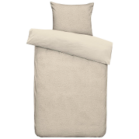 Leen Bakker   Dekbedovertrek Teddy Favorite Fuzzle   140x220 Cm   Teddy/Polyester   Taupe