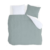 Byrklund   Dekbedovertrek Side Way   200x220 cm   Jade / Wit