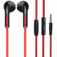 Byz S850 Universal Flat 120cm 3.5Mm Hifi Earphone Headset With Mic For Smartphones