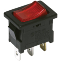 C & K Switches DA101J12S215QF Wipschakelaar 125 V/AC 16.00 A 1x aan/aan Continu 1 stuk(s) Bulk