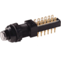 C & K Switches F6UEEAU Druktoets 50 V, 30 V/DC Continu 1 stuk(s) Bulk