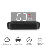 C100 Auto OBD HD Snelheidsprojector HUD Hoofdweergave Autosnelheidsmeter KMHMPH Compatibel met de meeste auto's