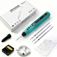 C210 USB Oplaadbare Soldeerbout 3200mAH 180°C 480°C Type C Opladen LCD Digitaal Display 3 Geïntegreerde Tips Draagbare E