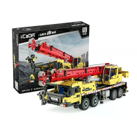 C61081 Statische versie 1/20 Engineering Vehicle Truck Crane Technische MOC DIY speelgoed bouwblok brick assemblage kit