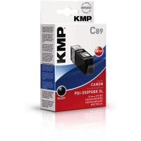 KMP Inkt vervangt Canon PGI 550BK, PGI 550BK XL Compatibel Zwart C89 1518,0001
