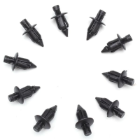 10St 6mm kunststof klinknagel messing snijpaneel bevestigingsclips voor Honda Yamaha