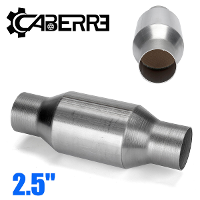 2.5 Inch In/Out Katalysator Universeel Hoogfrequent Roestvrij Staal