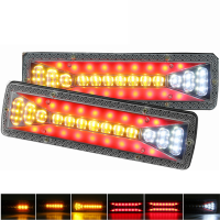 2 Stuks 12V 37LED stromende achterlicht richtingaanwijzer rem omgekeerde lamp voor aanhanger truck lorry