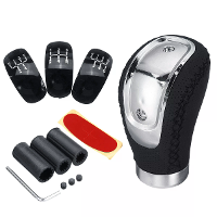 5/6 Snelheid & 3 Caps Adapter Universele Handmatige MT Auto Versnellingspook Knop