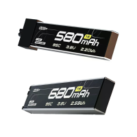 CADDXFPV Curve 3.8V 95C 580mAh 680mAh 1S LiHV Battery A30 BT2.0 Connectof Voof CURVE MICRO 16 Micro RC FPV Drone