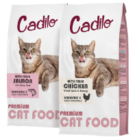 Cadilo Adult Grain Free probeerpakket (2 smaken)   premium kattenvoer 2 kg Fresh Chicken + 2 kg Fresh Salmon