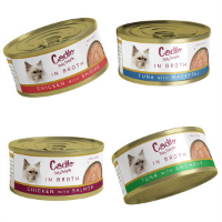 Cadilo Daily Delights   in bouillon smakenmix   natvoer kat (12 x 70 g) 1 verpakking (12 x 70g)