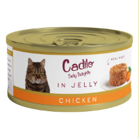 Cadilo Daily Delights   kip in gelei   natvoer kat (70 g) 4 verpakkingen (24 x 70g)