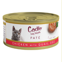 Cadilo Daily Delights   kip met kwartelei paté   natvoer kat (70 g) 2 verpakkingen (12 x 70g)
