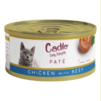 Cadilo Daily Delights   kip met rund paté   natvoer kat (70 g) 1 verpakking (6 x 70g)