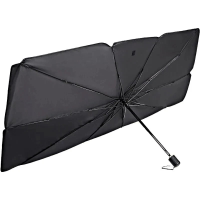 125X79cm Zonnescherm Parasol met UV bescherming Handvat Buigbare Opvouwbare Autozonnescherm voorruit Zonbescherming Warm