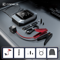 CAFELE Jump Starter met Luchtcompressor Draadloze Auto Noodstroomvoorziening Touchscreen Snelle Inflatie Auto Bandenpomp